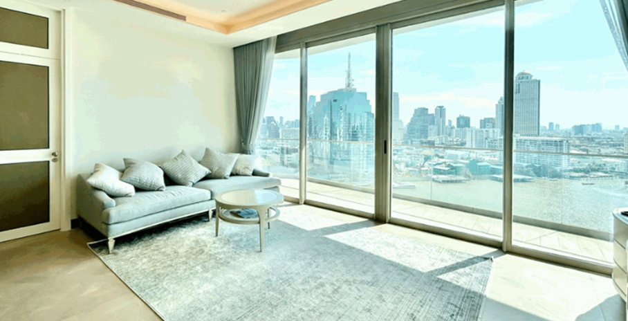 ザ・レジデンス・アット・マンダリン・オリエンタル・バンコクのリビングルーム