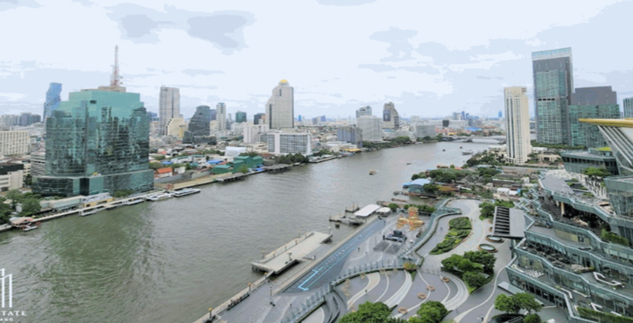 ザ・レジデンス・アット・マンダリン・オリエンタル・バンコクの展望 チャオプラヤ川