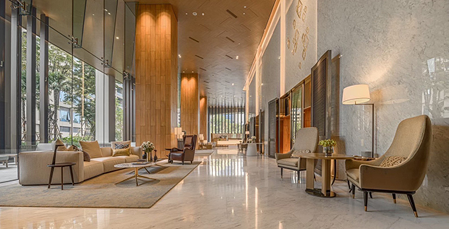 ザ・レジデンス・アット・シンドーン・ケンピンスキー・バンコクのエントランス